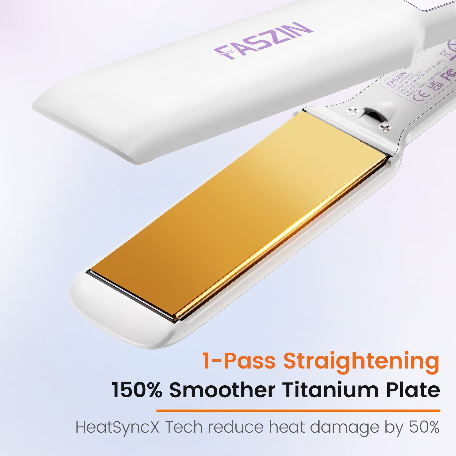 FASZIN 1 Pass Wide Straightening Iron