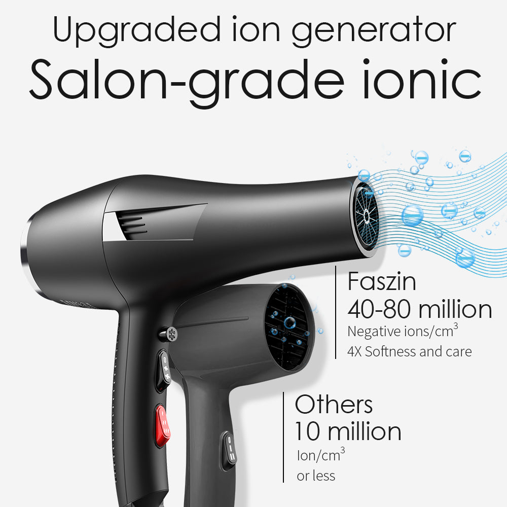 Faszin salon grade ionic hair dryer with diffuser