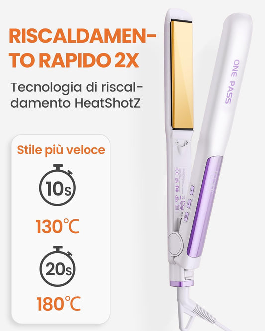 Faszin 2-in-1 titanium hair straightener product photo