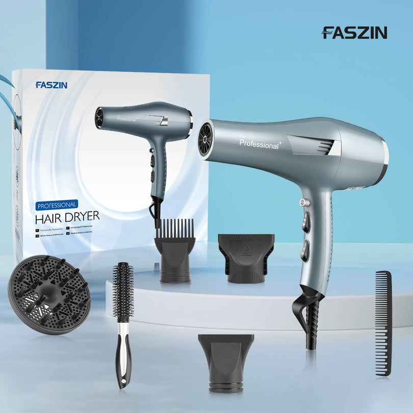 Faszin StormQuik M100 Ionic Salon Hair Dryer With Diffuser-grey