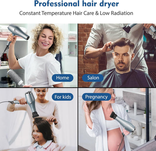 Temperature Control Hair Dryer for Fast Drying and Hair Protection