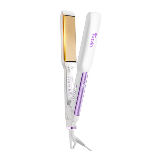 FASZIN ShieldPlus F300 Wide Plate Titanium Hair Straightener