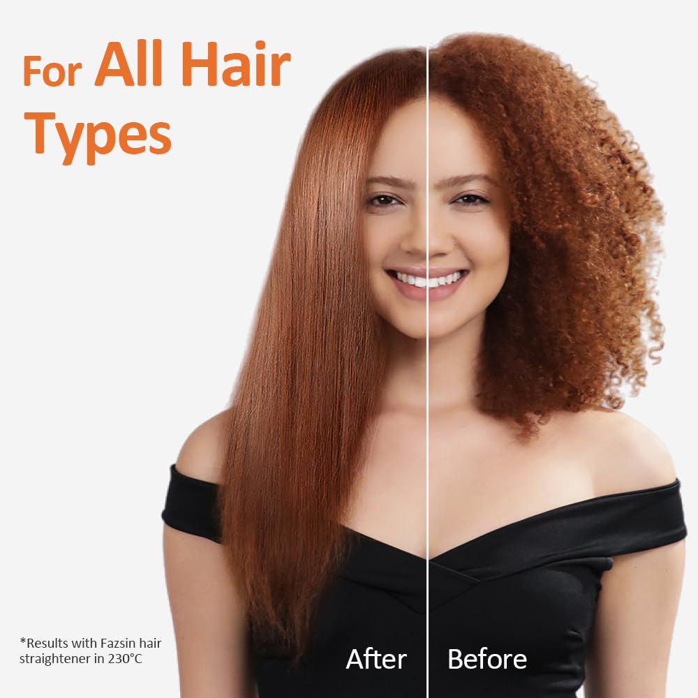 Faszin Haarglätter mit Platten aus glattem Titan, Glätteisen mit negativen Ionen, 20S schnelles Aufheizen, LCD-Display, Universalspannung, 2-in-1-Glätteisen, Lockenstab（Noir）