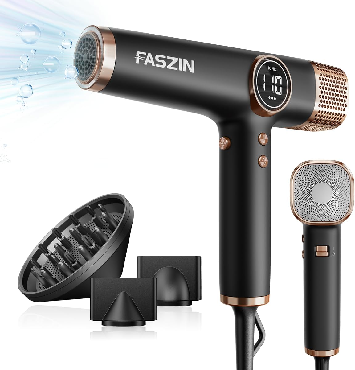 Faszin high-speed ionic hair dryer product photo