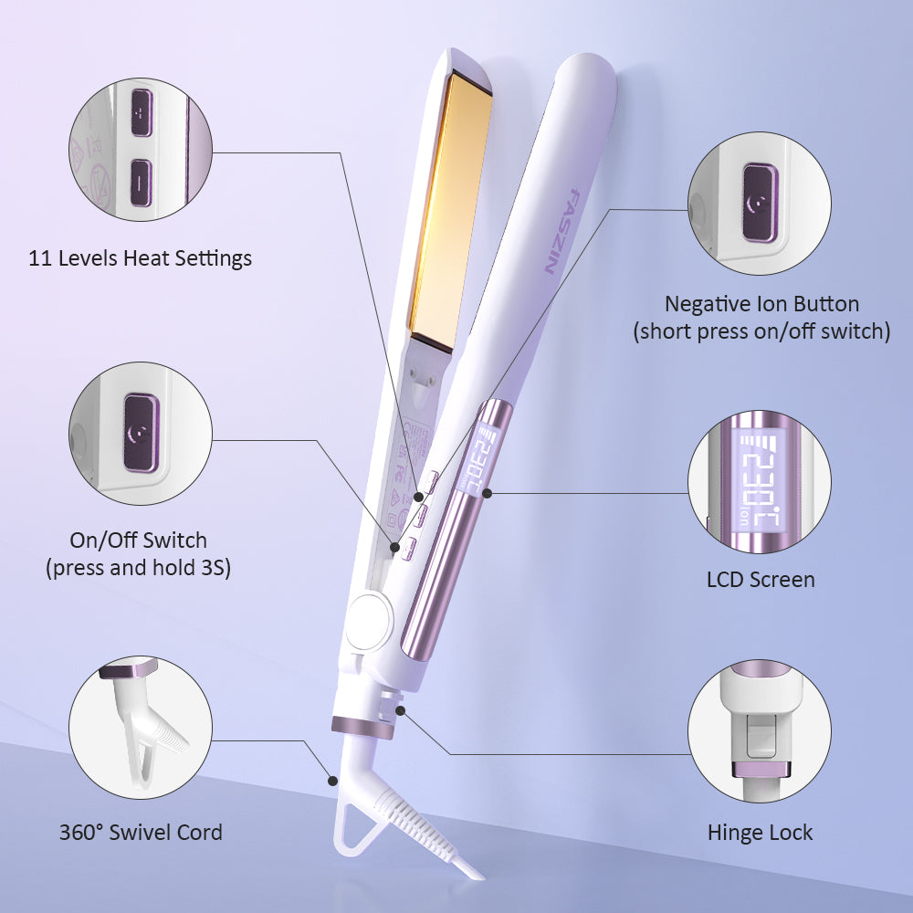 Faszin 2-in-1 titanium curling iron product photo