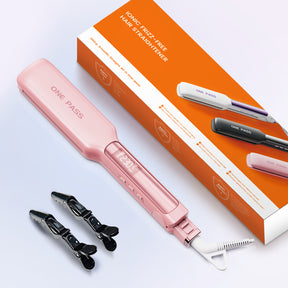 Faszin wide plate titanium hair straightener product photo